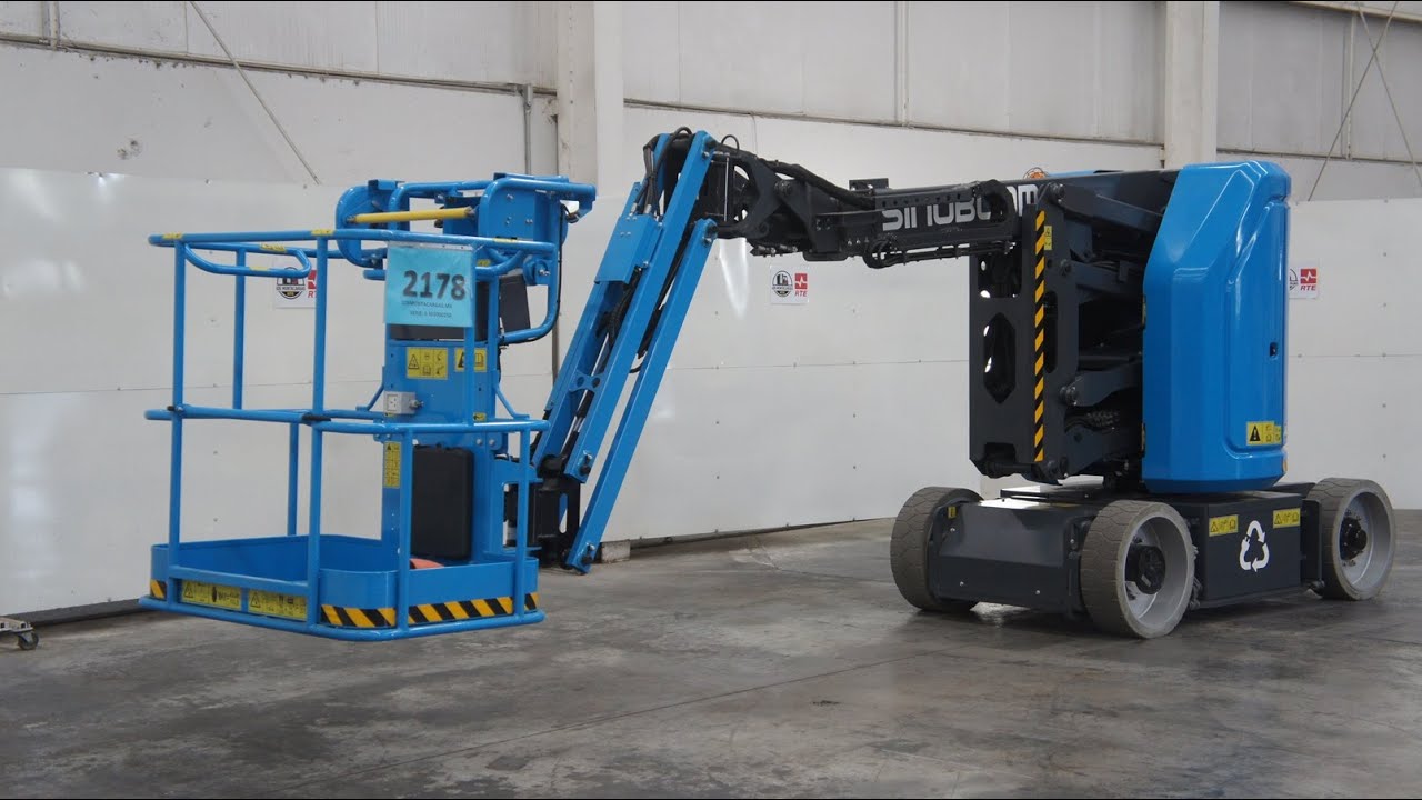 Como Operar o Manejar Plataforma Eléctrica Articulada Marca SINOBOOM Modelo AB10ERJN de 500 Libras