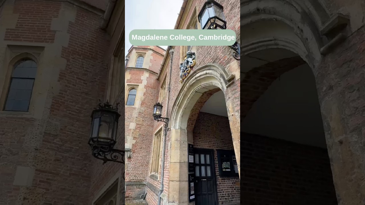 A little walk around beautiful Magdalene college in Cambridge yesterday 💛 #cambridge