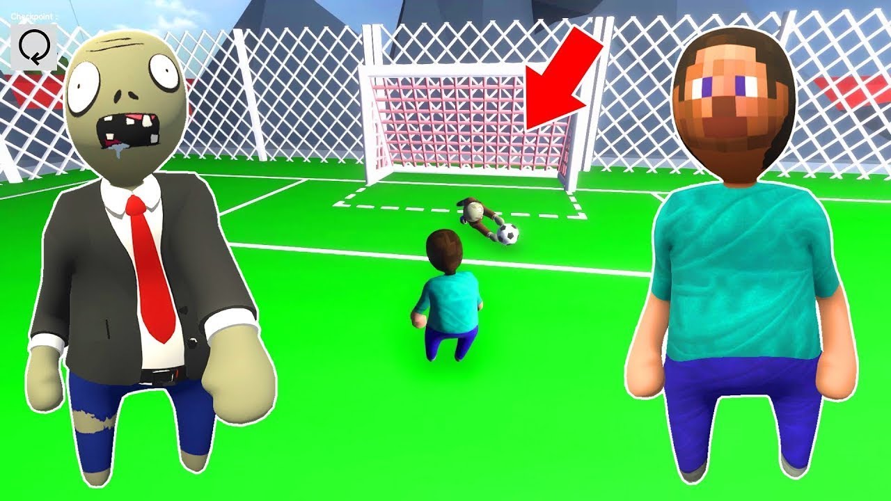 ZOMBİK VS STEVE FUTBOL MAÇI 😱 Human Fall Flat