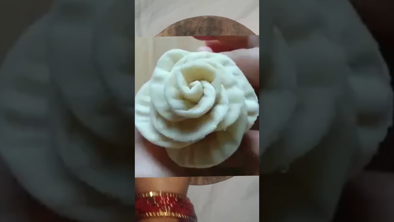 Flower design mathri namkeen / Mathri design / Namakeen  mathri #recipe #shorts #viral