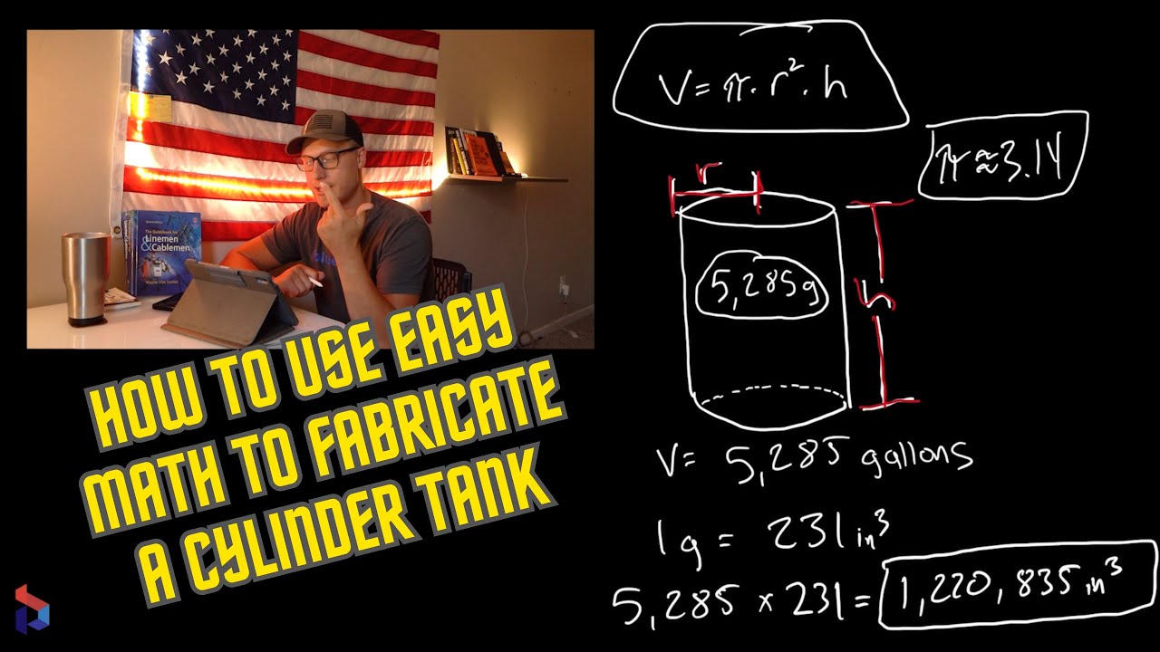Basic Math - Use Easy Math To Fabricate A Cylinder Tank! (For Welding)