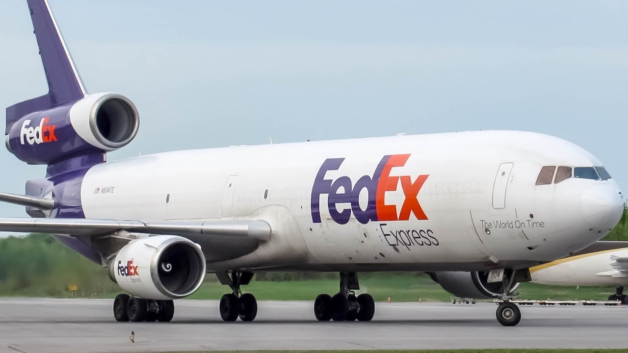 Fedex McDonnell Douglas MD-11F (MD11) landing & departing Montreal- Mirabel (YMX/CYMX)