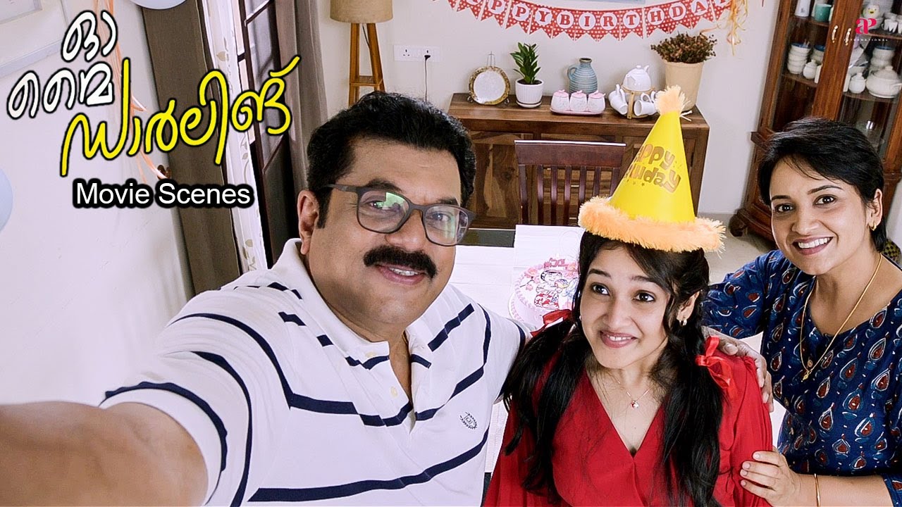 Oh My Darling Malayalam Movie | What special surprise did Mukesh give to Anikha? | Anikha | Melvin