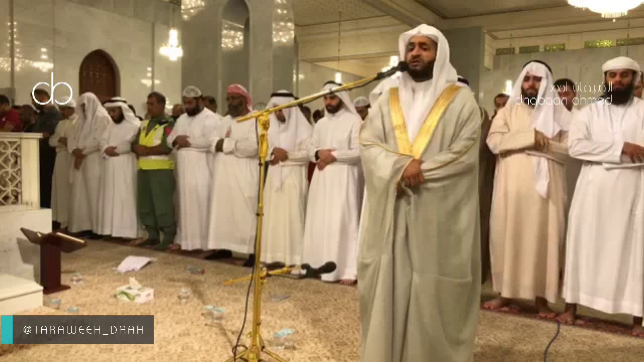 تلاوة حجازية رائعة للشيخ نبيل الرفاعي من جامع الراشدية بدبي ليلة 16 رمضان 1438