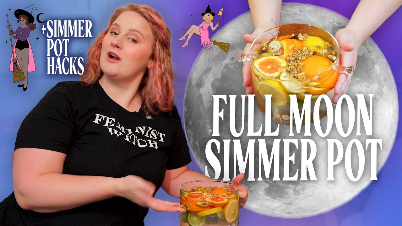 Cleansing, Grounding, Stress Relief | Full Moon Simmer Pot