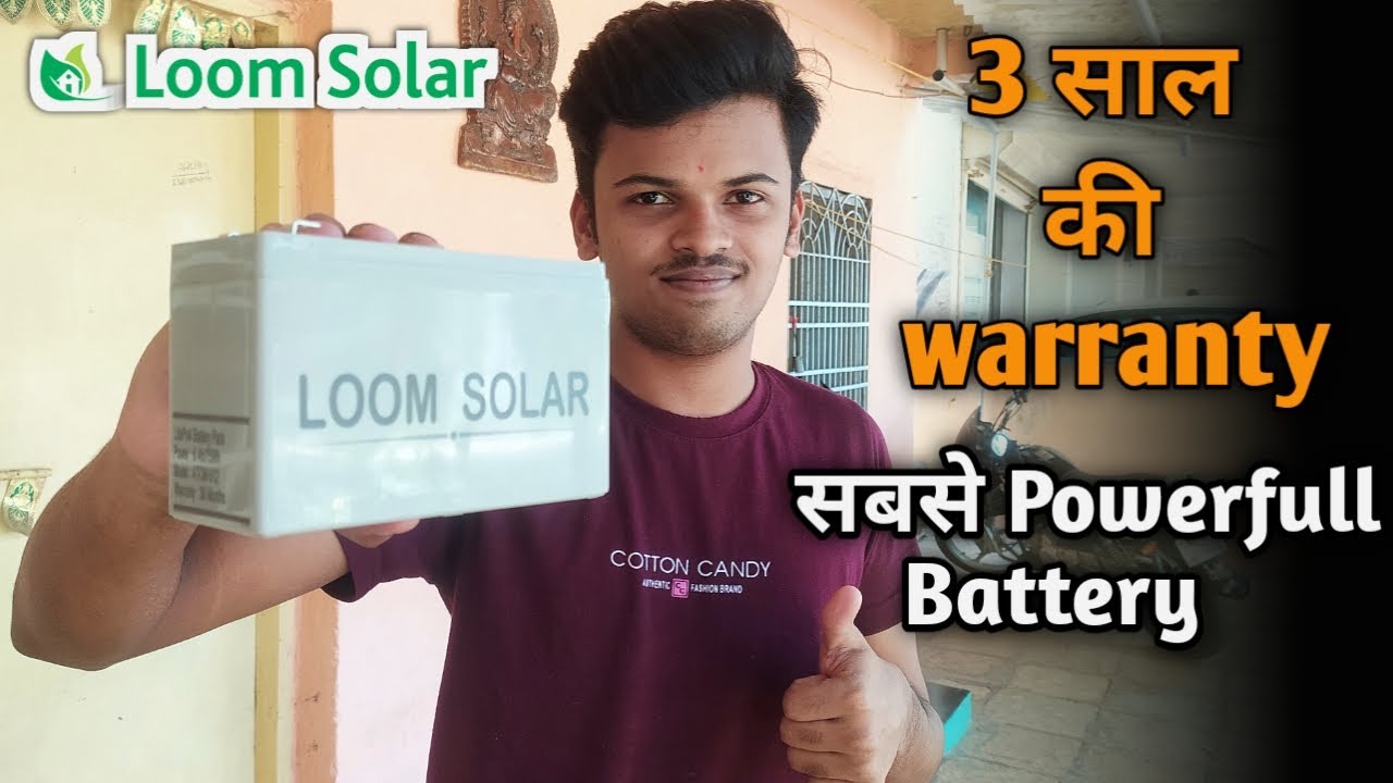 12V Lithium-ion Solar Battery | Loom Solar Battery |  Lithium-ion Battery Pack