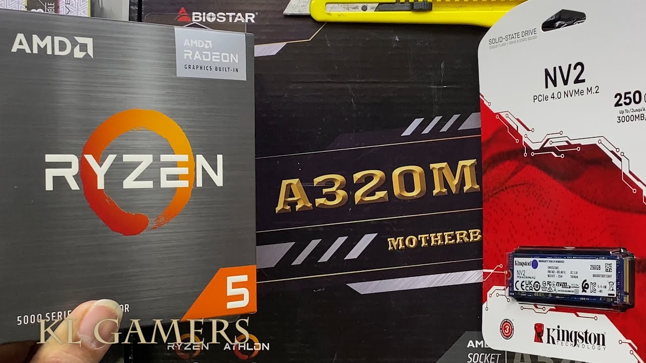 AMD Ryzen 5 5600G Biostar A320MH Hyper X FURY Segotep MEMPHIS  S Desktop PC Build
