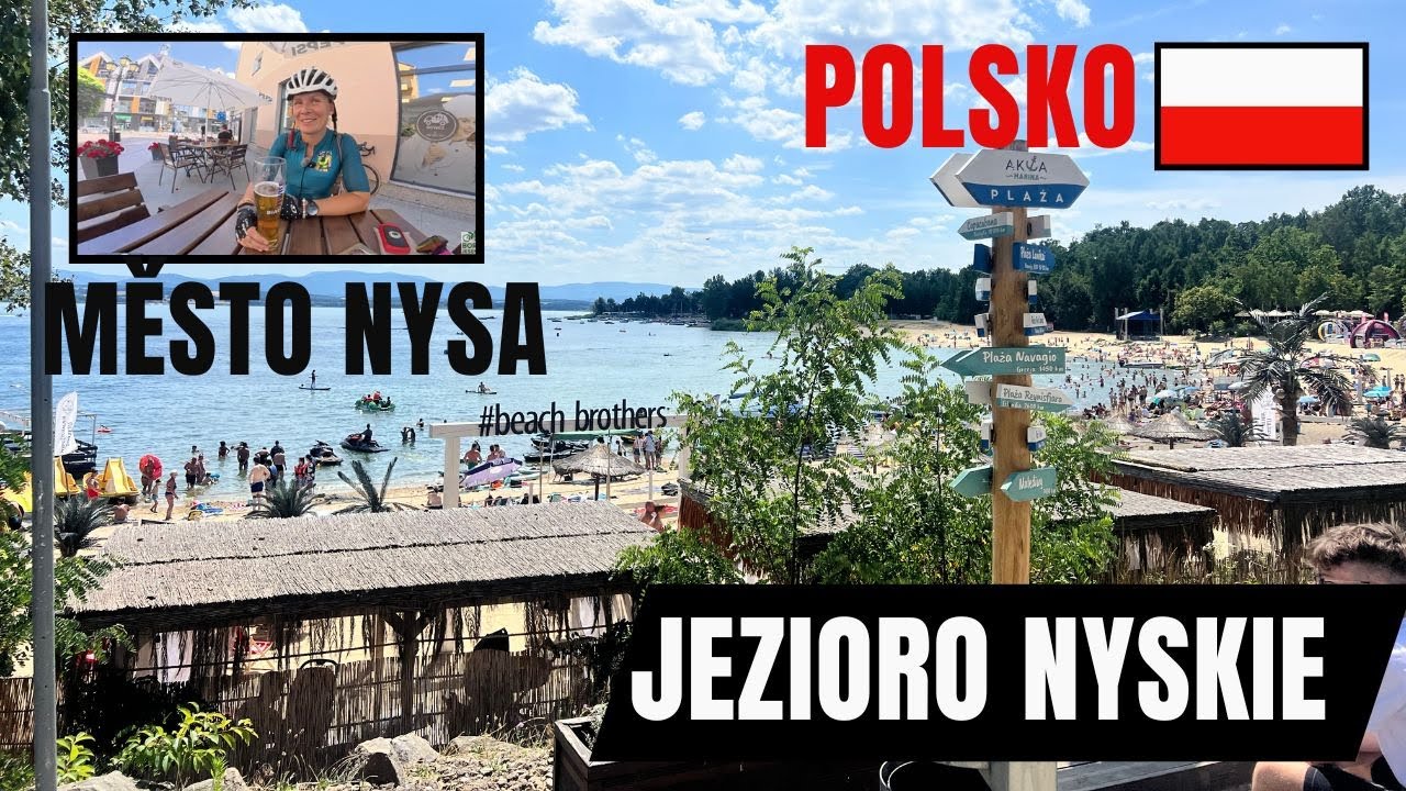 Na silničním kole Polsko Otmuchow - Nysa (Nisa)  jezera Polské Maledivy 😂Jezioro Nysa (Nisa)