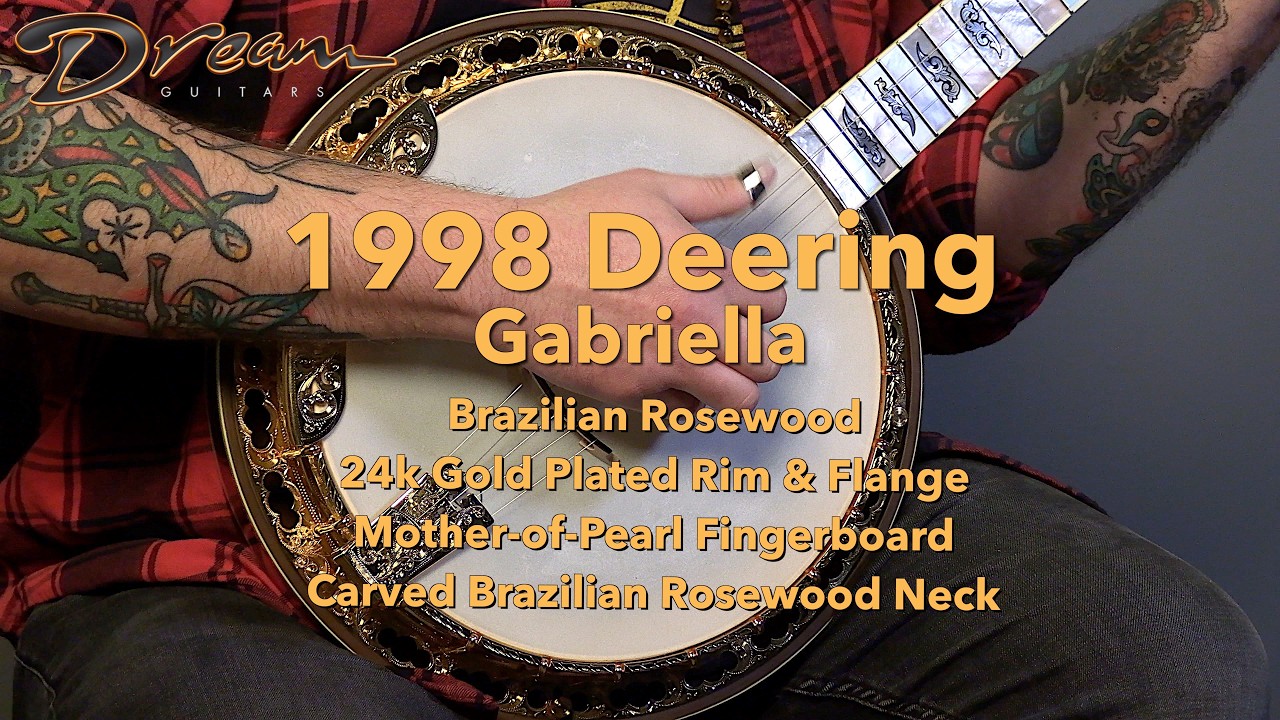 Dream Guitars - 1998 Deering Gabriella, Brazilian Rosewood/Gold Plated Hardware #banjo #demovideo