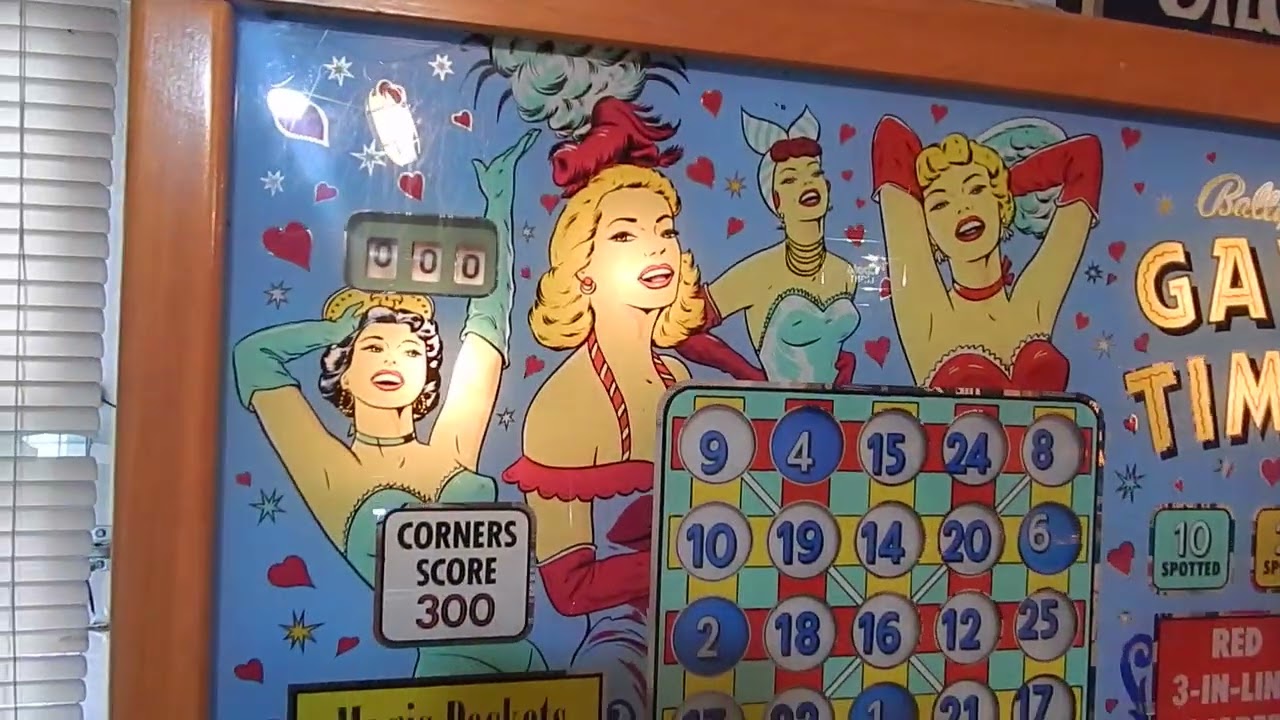 Vic Camp Pinball: 1955 Bally Gay Time Bingo Pinball 