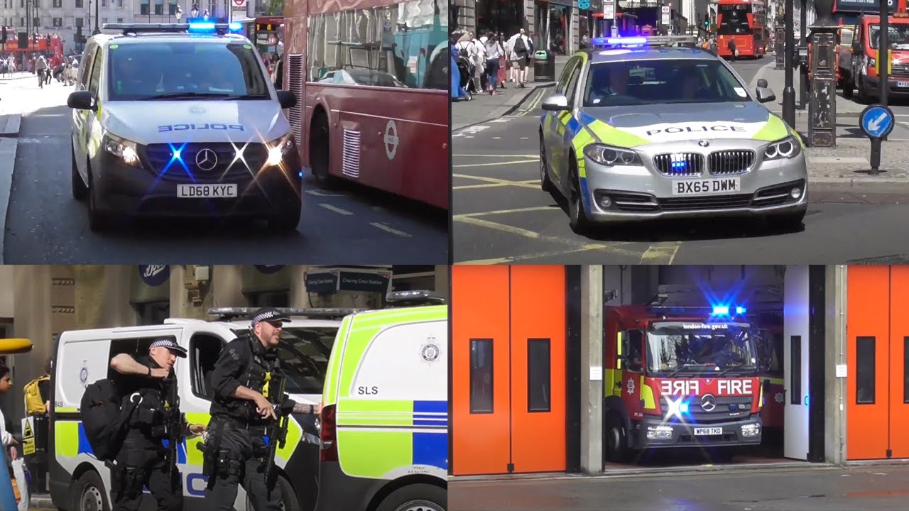*LARGE RESPONSE* - Incident At Charing Cross Station! Police, Fire & Ambulance Vehicles Responding!!