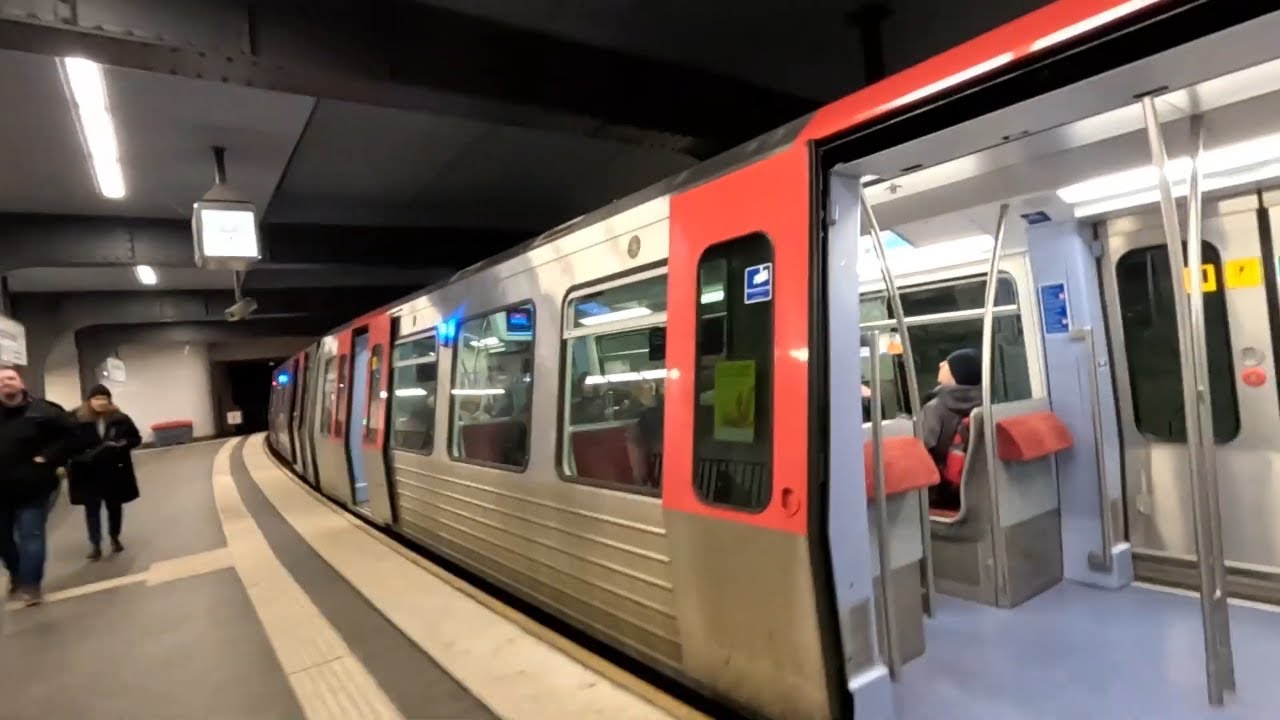 Hamburg U-Bahn U3 Ride - Landungsbrücken to Baumwall | Germany | 20/11/24