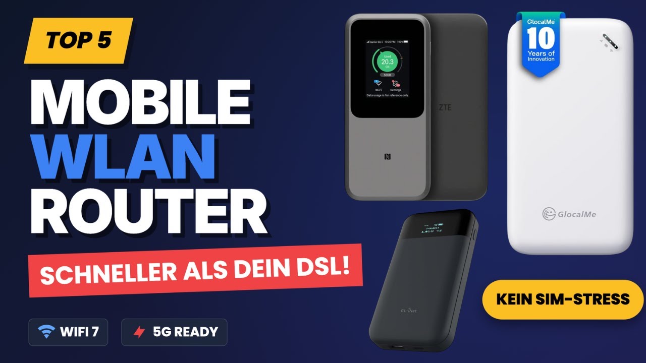 Top 5 Mobile WLAN Router 2026 | Die besten MiFi für Reisen & Homeoffice