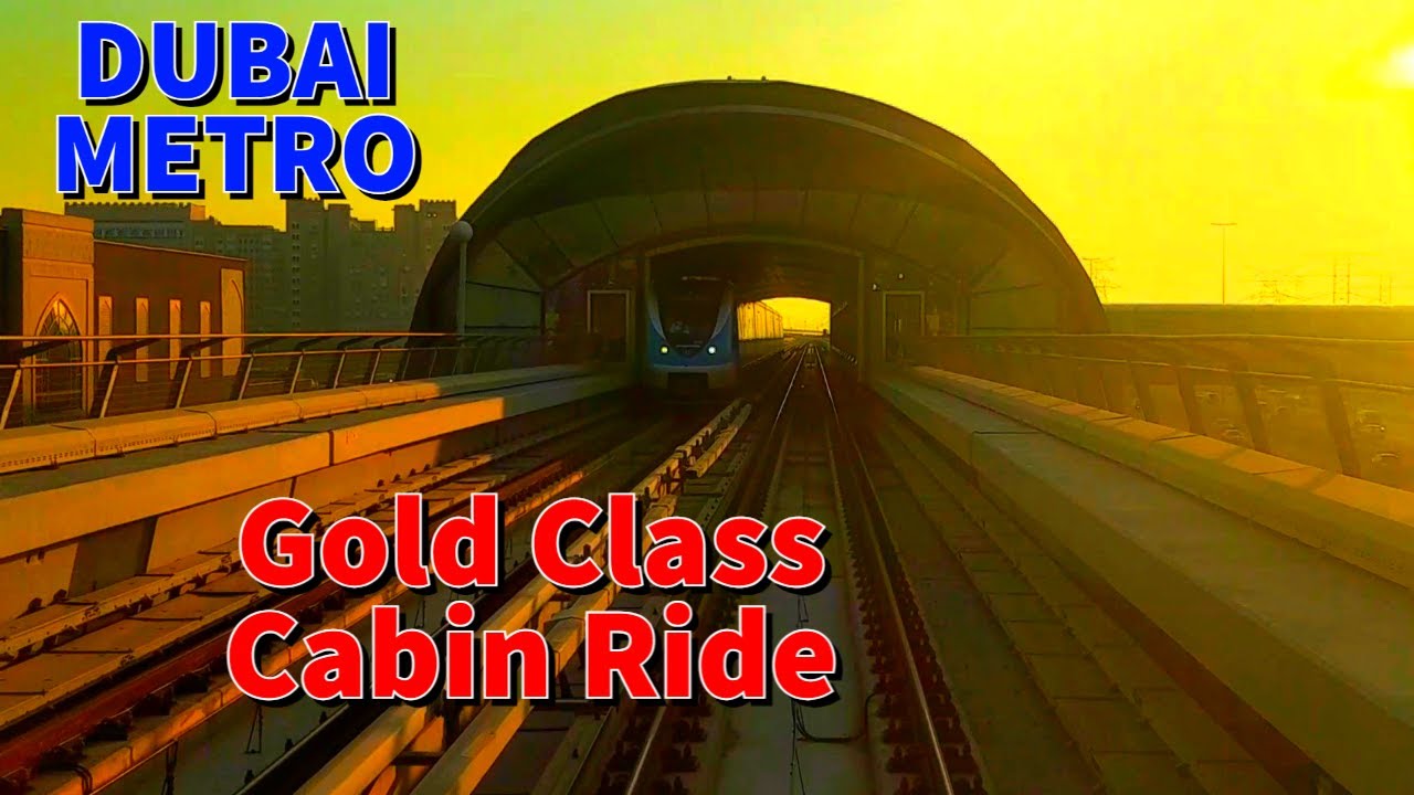 Dubai Metro Gold Class Cabin Ride: Al Khail to Ibn Battuta | Sunset Journey