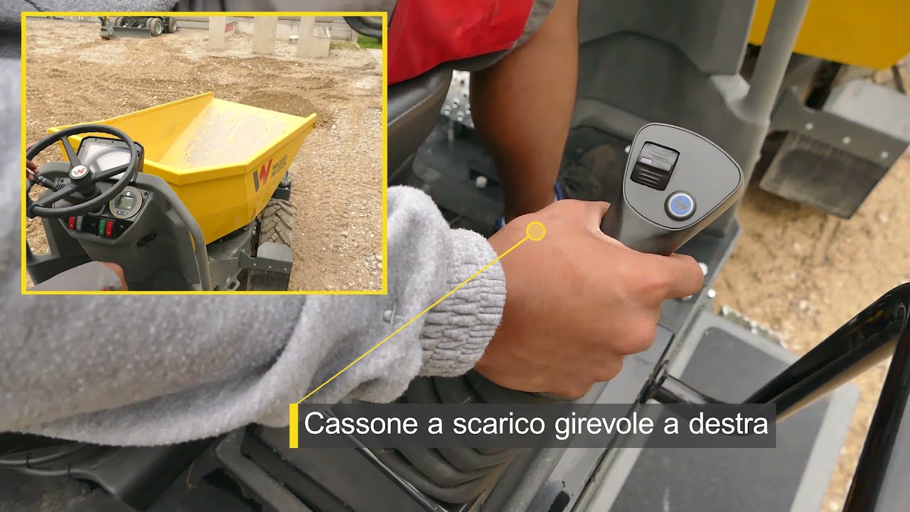 Intuitivo e innovativo: comando a joystick sui dumper gommati DW20 e DW30