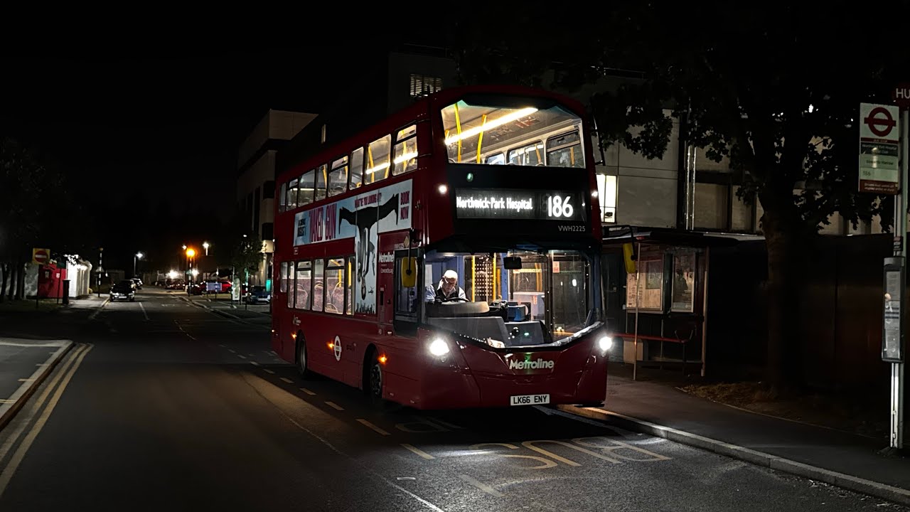 Full Route Visual | 186 | Brent Cross Shopping Centre - Northwick Park Hospital