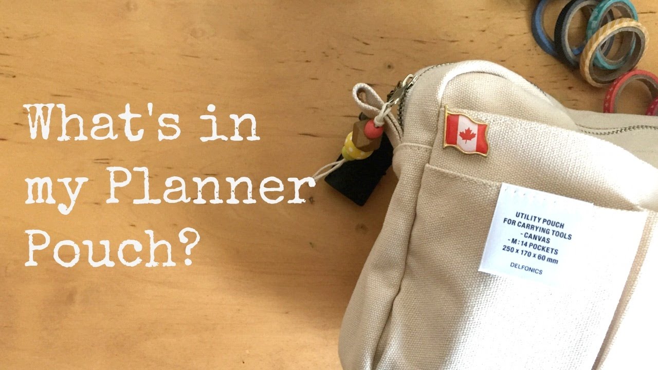 What's In My Planner Pouch | Planner Essentials | Delfonics Utility Pouch