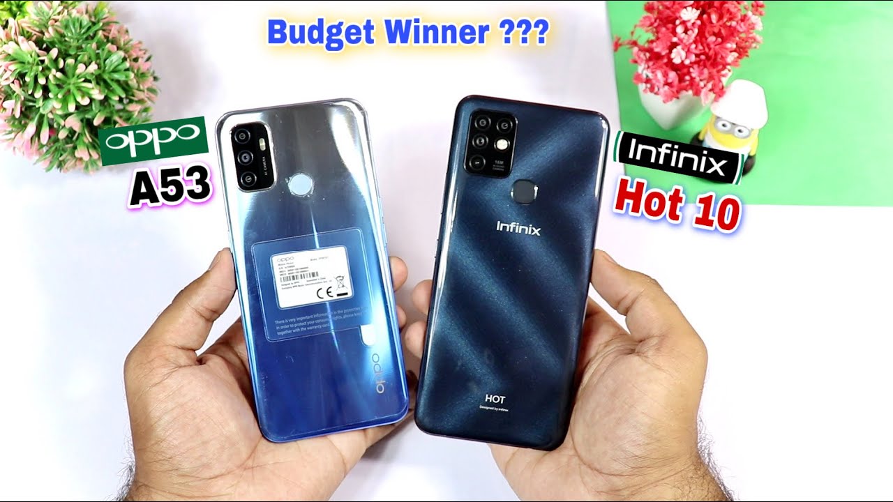 Infinix Hot 10 VS Oppo A53 Comparison - Speed Test & Camera Test [Hindi/Urdu]