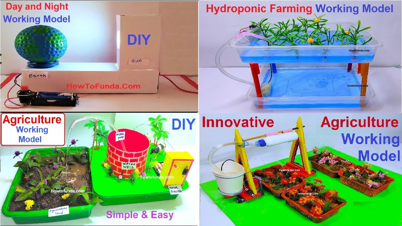 4 innovative school science project working models | science exhibition | DIY | howtofunda