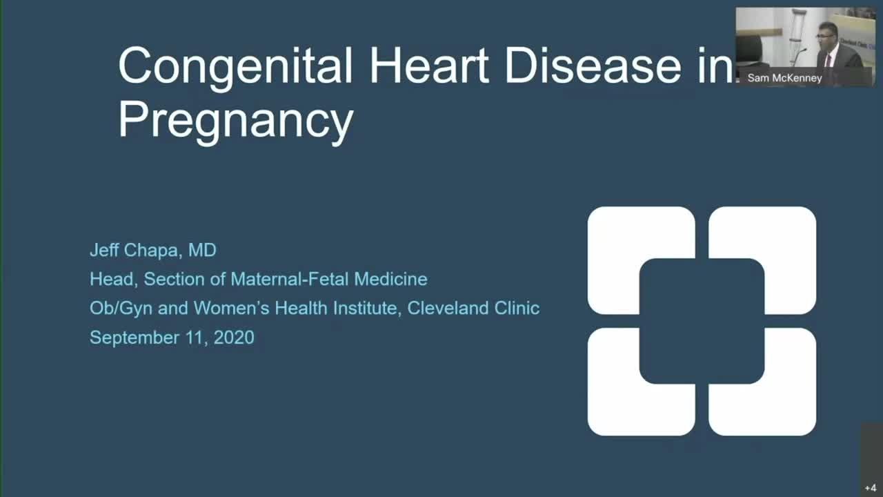 Congenital Heart Disease in Pregnancy