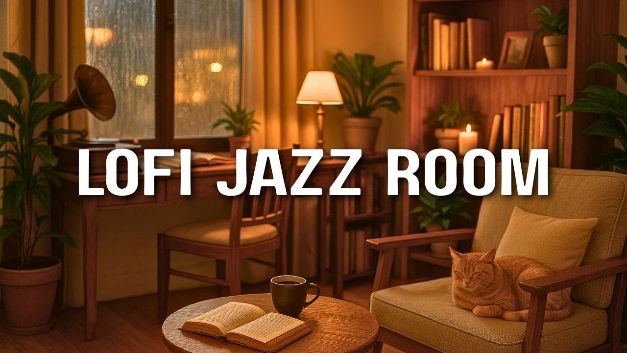 Cozy Jazz Vibes ☕🍂 Warm Lofi Beats for Studying, Work & Rainy Evenings