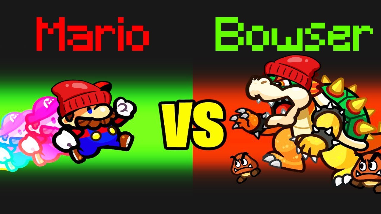 SUPER MARIO CONTRO BOWSER SU AMONG US!!