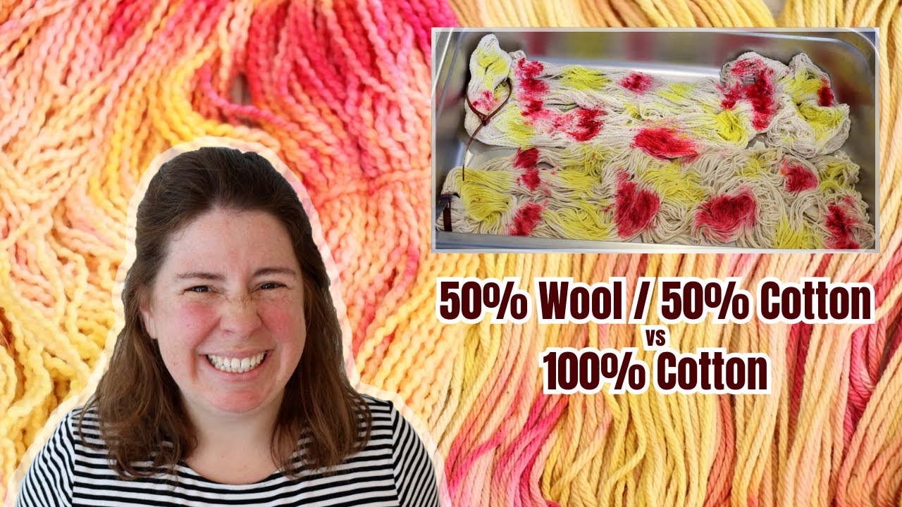 Dyepot PS #63 - Dyeing Variegated Cotton & Wool/Cotton Yarn with Procion Fiber Reactive Dye Powder