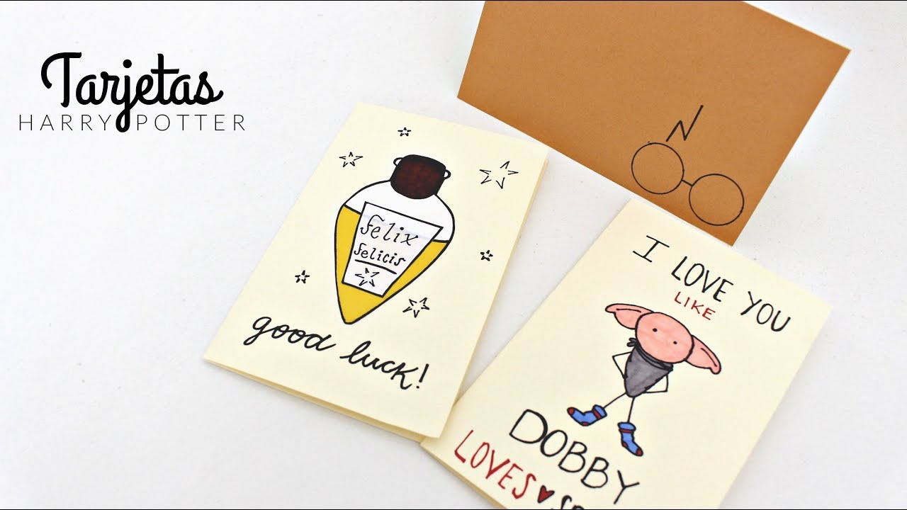 Cartas / Tarjetas Temáticas de Harry Potter | Fácil y Bonito