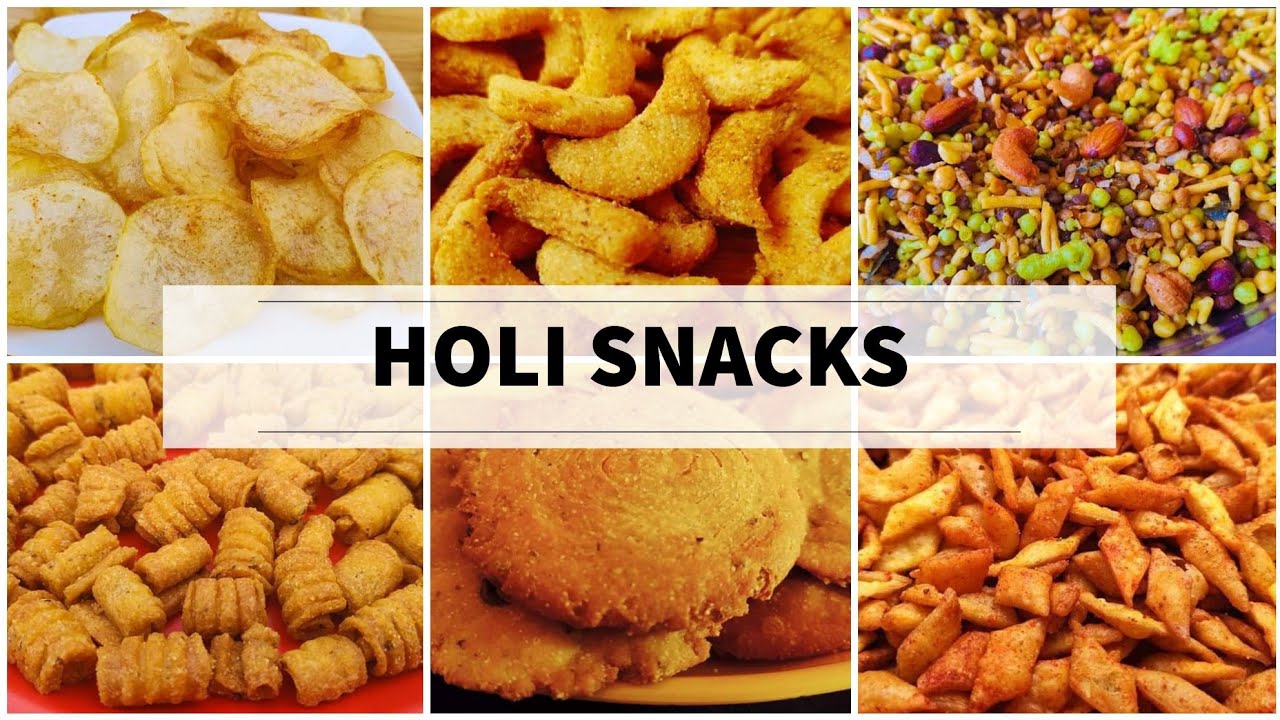 6 easy Holi snacks recipes| होली पर बनाएं लाजवाब रेसिपीज | Holi recipes | Holi namkeen recipes