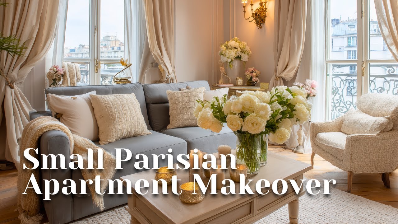 Small Apartment Makeover with Timeless Parisian Decor | Elegant French Style Ideas
