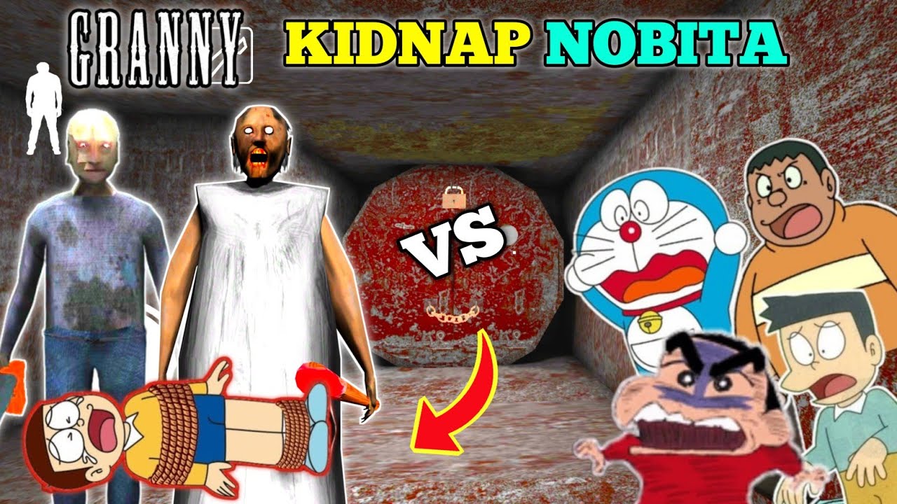 Granny kidnap nobita 😱 | Shinchan vs Granny escape 😂 | doraemon vs granny | Granny horror Game
