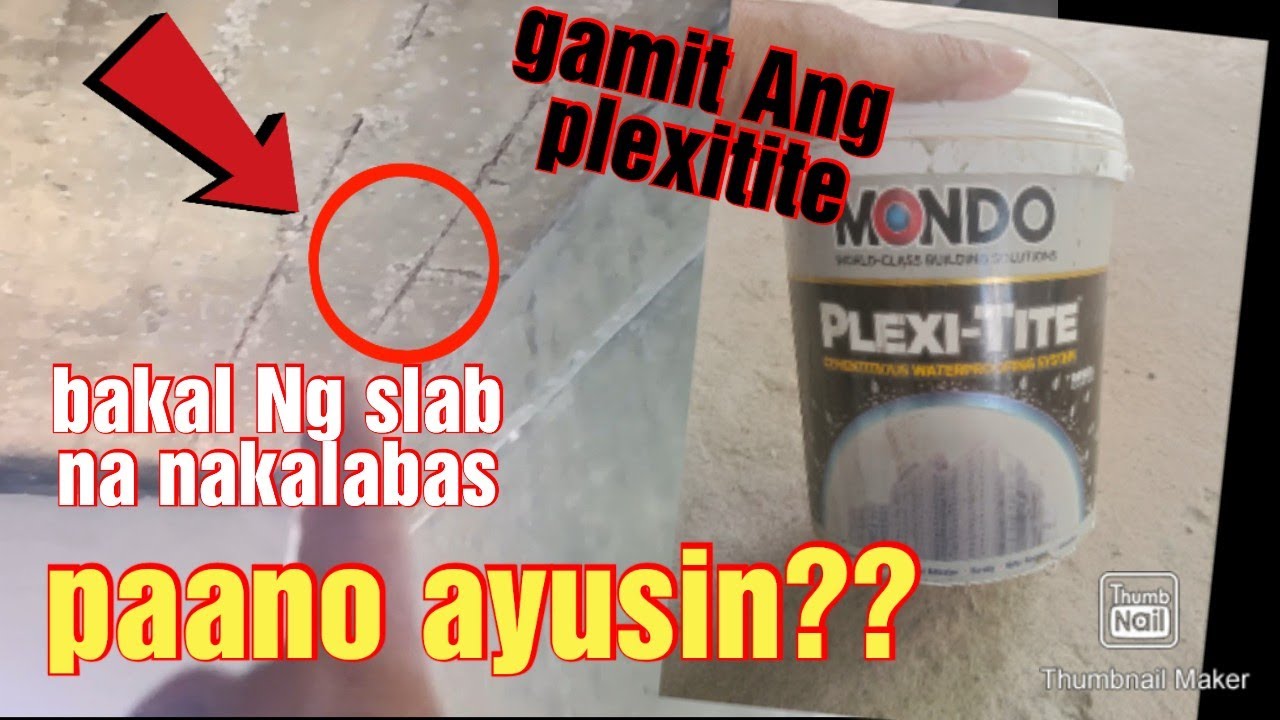 bakal na nakalabas sa slab at pumuputok na semento paano I repair?? gamit Ang Mondo plexitite