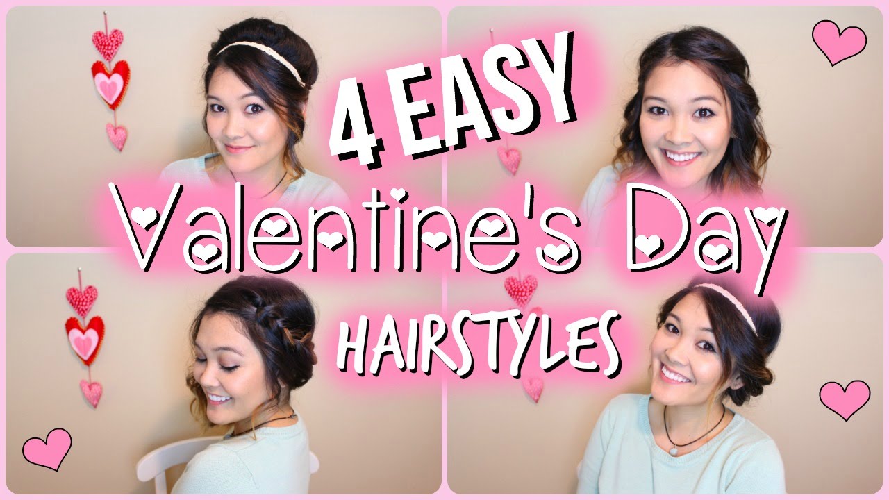 4 Easy Valentine's Day Hairstyles | Perfect for Short Hair