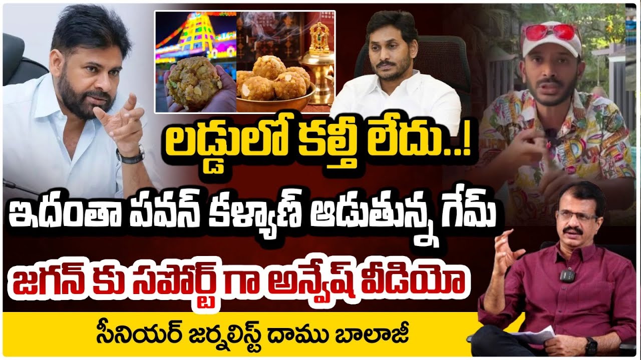 లడ్డులో కల్తీ లేదు..పవన్ కళ్యాణ్ ది పెద్ద మోసం! | Naa Anveshana On Pawan Kalyan | Tirupati Laddu