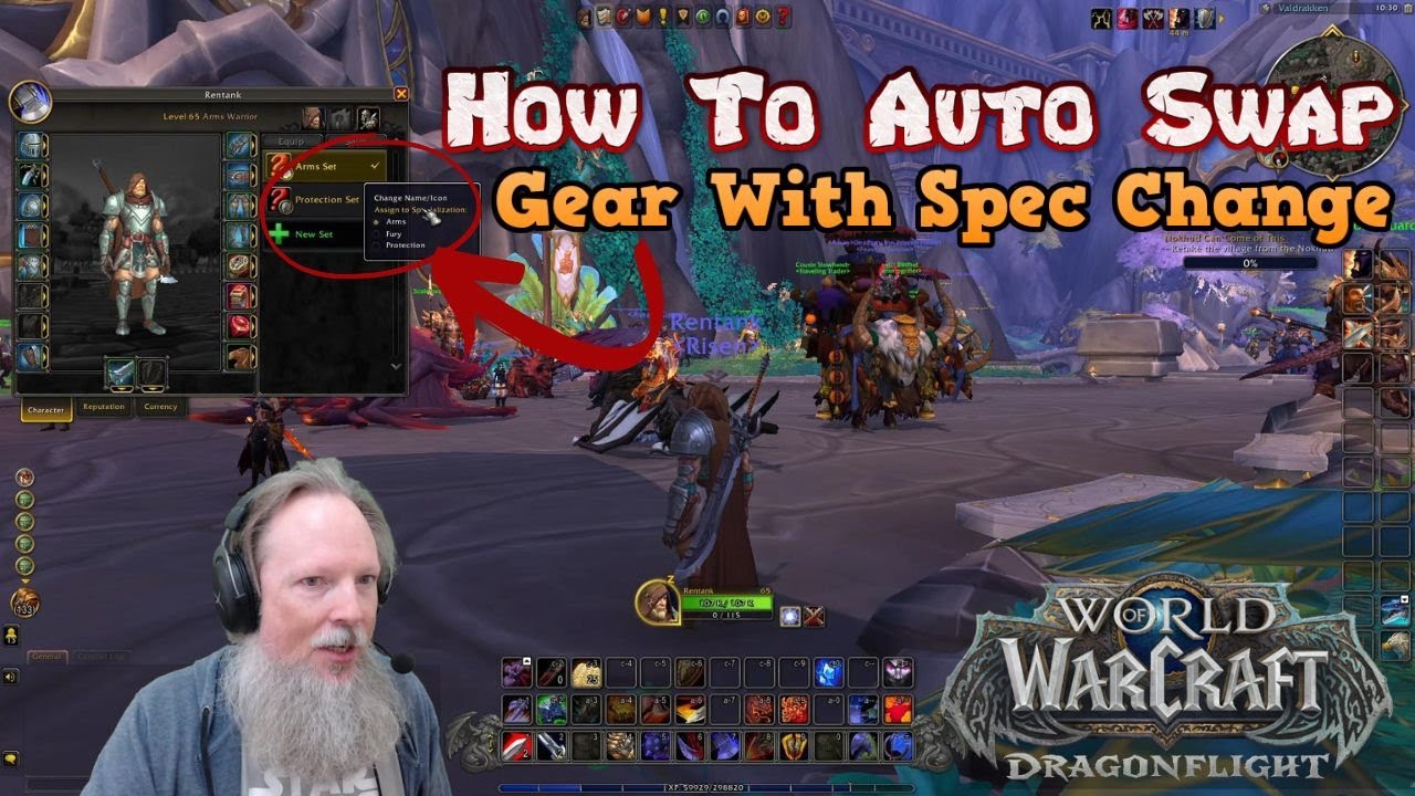 How To Automatically Swap Gear Sets When Switching Specializations In World of Warcraft in 2024