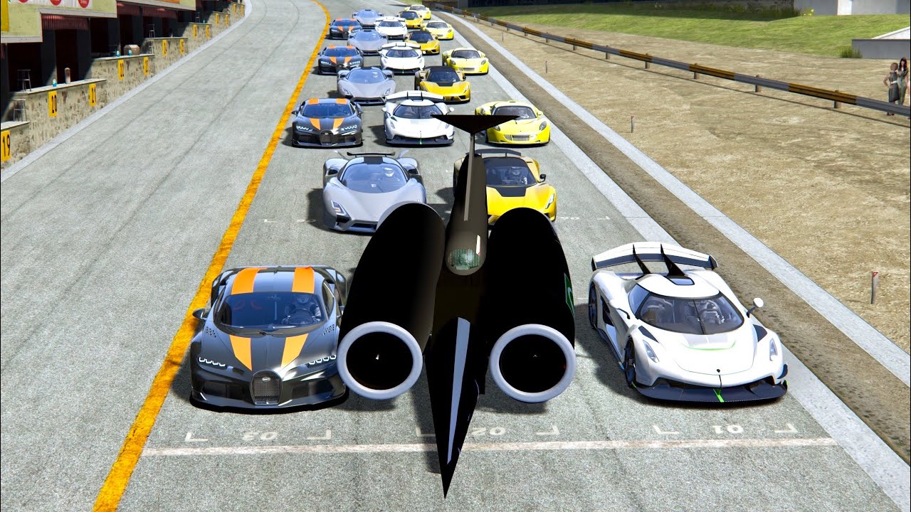 SSC Thrust vs Fastest Hypercars - 20 KM Drag Race