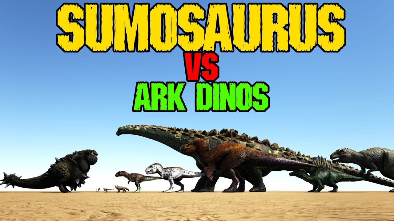 Sumosaurus vs Ark Dinos || Ark Battle