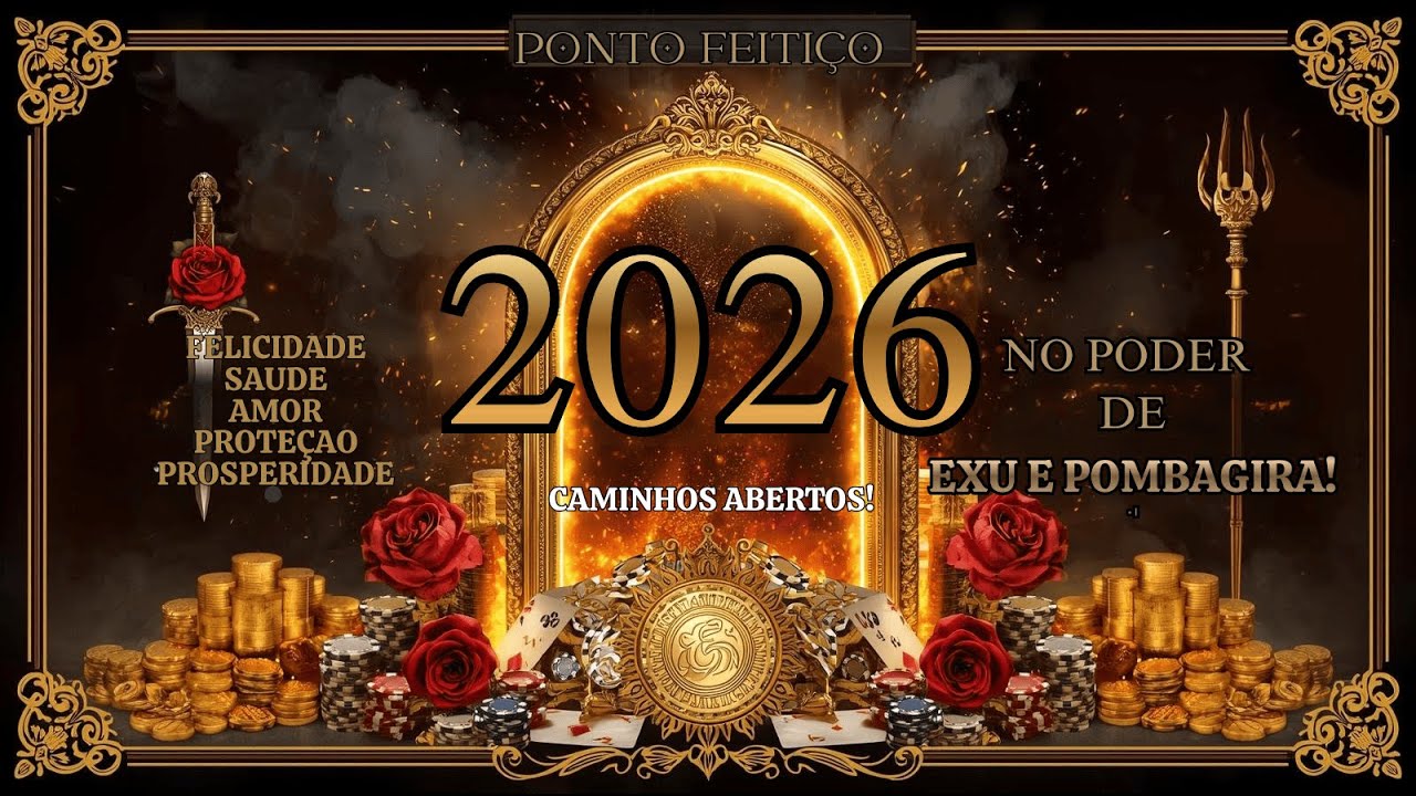 2026: PONTO-FEITIÇO DE ABERTURA DE CAMINHOS 🔱 (Todos os Exus e Pombagiras) 20 MINUTOS DE AXÉ ✨