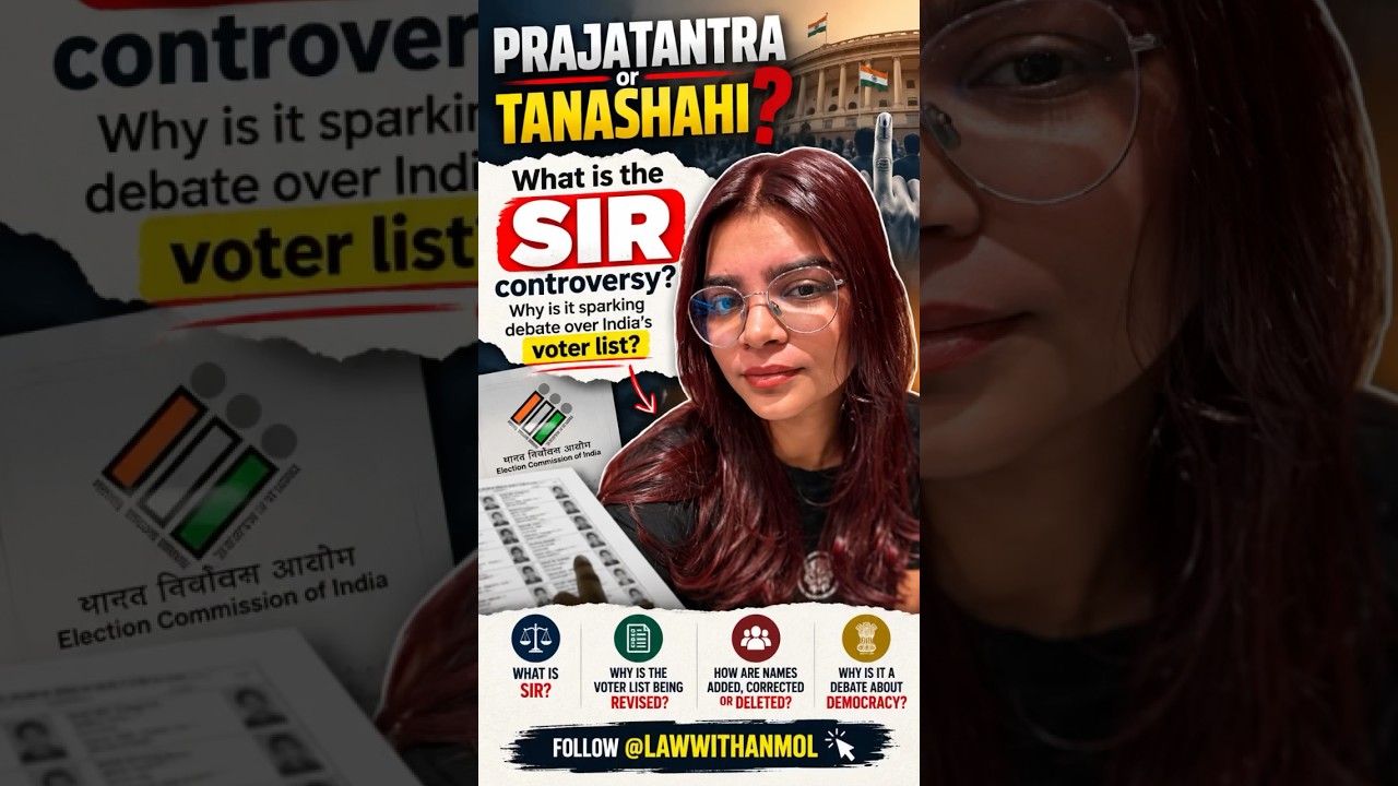 SIR controversy explained! #sir #electioncommission #democracy #voterlist #cjp #cjpprotest