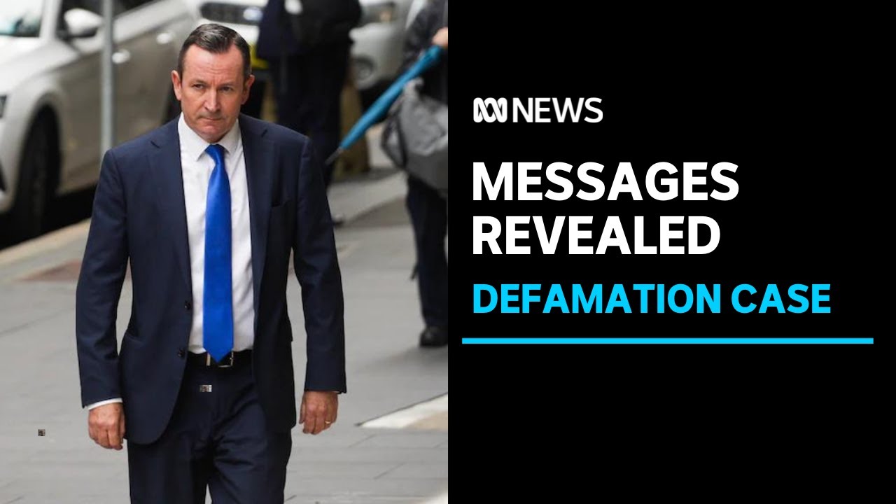Mark McGowan's text messages revealed in court defamation battle with Clive Palmer | ABC News
