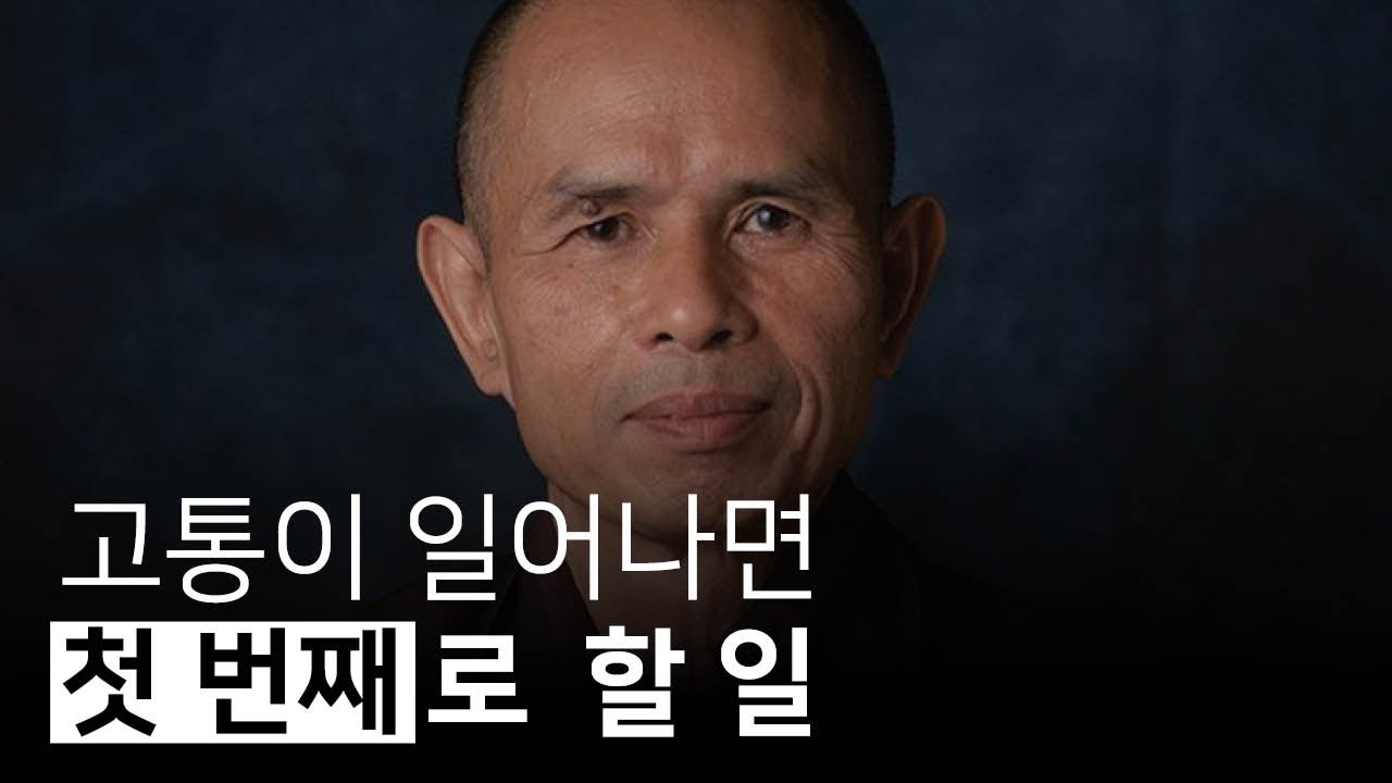 괴롭고 고통스럽다면 제일 먼저 무엇을 해야 할까? | 고요히 앉아 있을 수만 있다면, 틱낫한