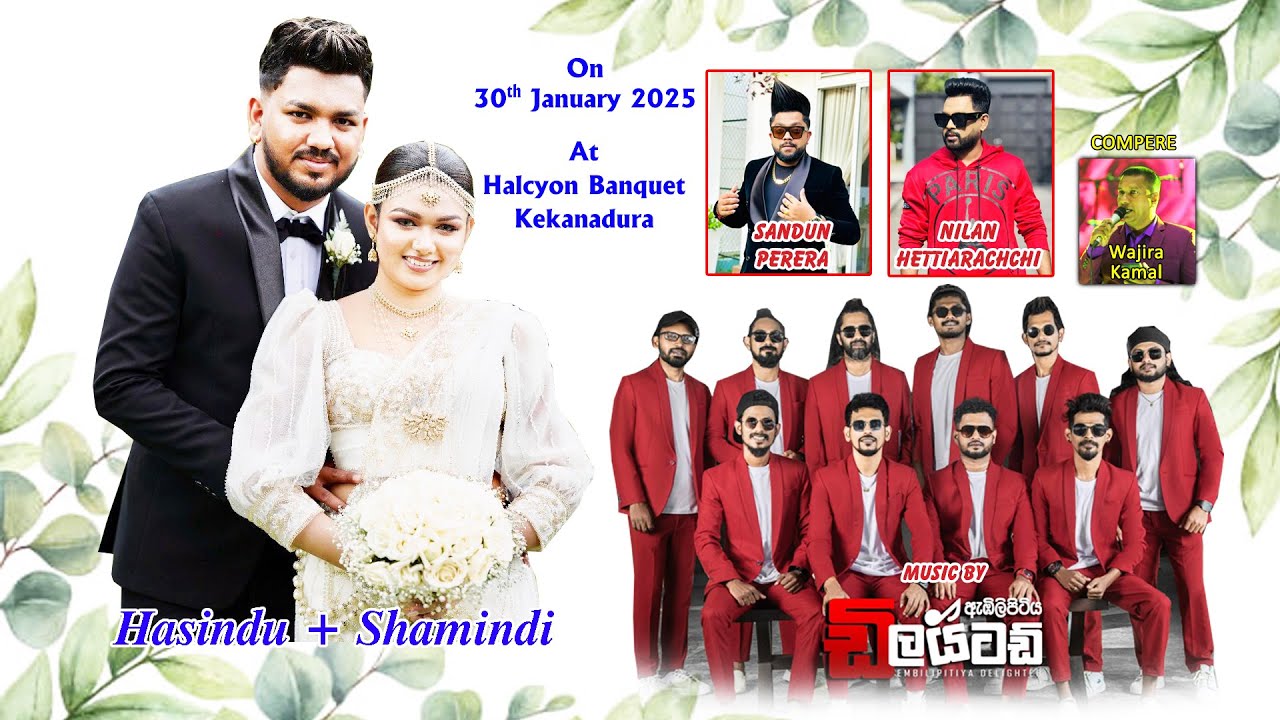 The Wedding Ceremony Of Shamindi + Hasindu with Delighted @ Halcyon Banquet Kekanadura, Matara 2025