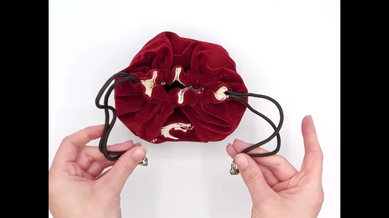 Bag of Many Pouches RPG DnD Dice Bag: Wine