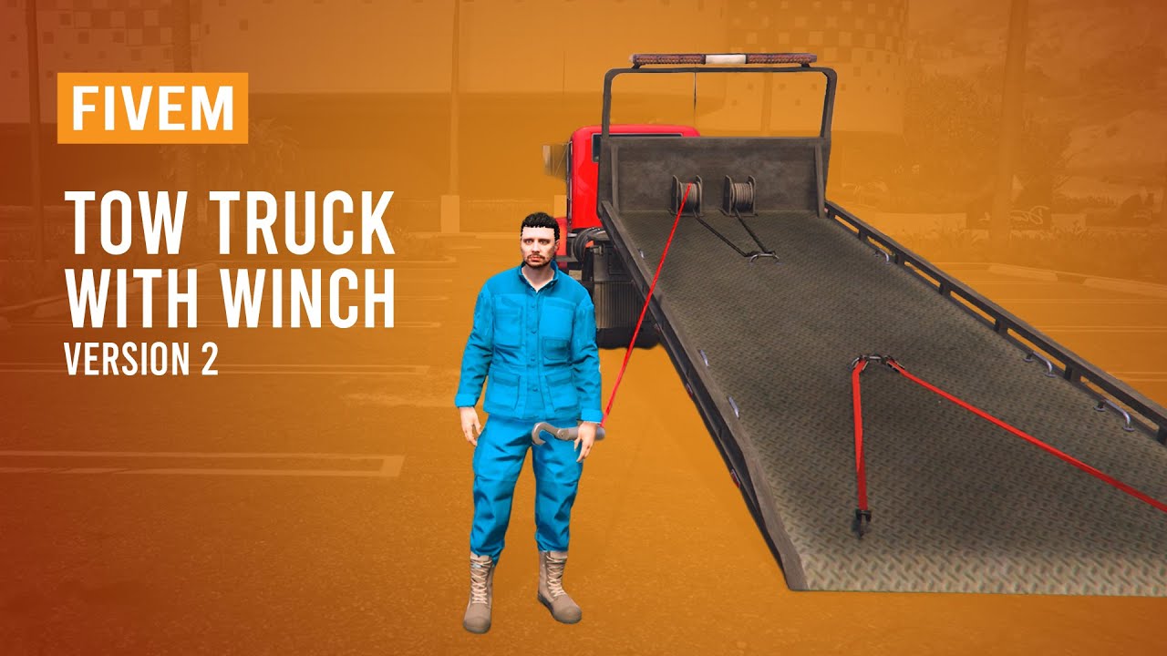 FiveM - Tow truck with WINCH - Version 2