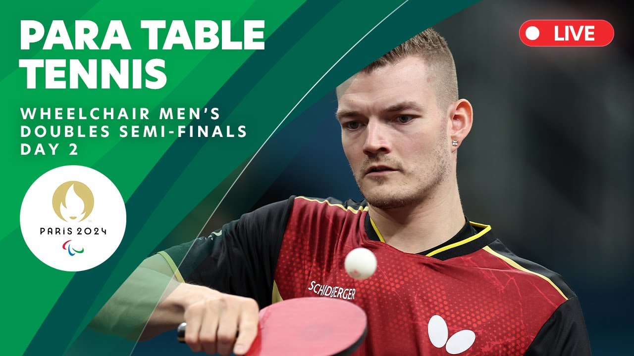 Para Table Tennis - Wheelchair Men’s Doubles Semifinals  | Day 2 | Paris 2024 Paralympics