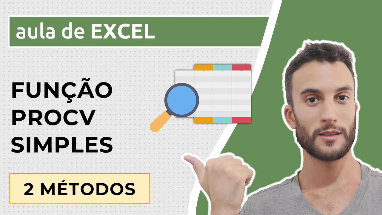 Função PROCV (pesquisa vertical) simples no EXCEL