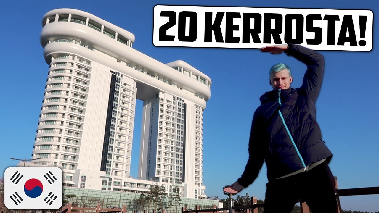 Tää koko hotelli rakennettiin talviolympialaisia varten.. (KOREA VLOG)