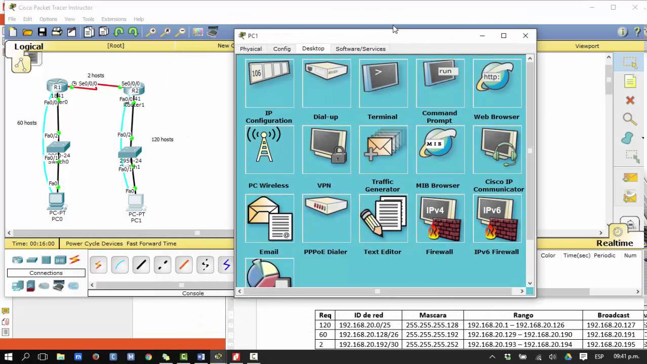 subneteo, packet tracer parte II