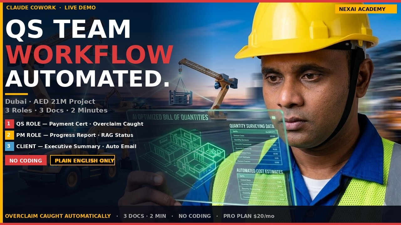 I Gave AI 3 Roles on a Dubai Construction Project &mdash; No Coding Required | Claude Cowork