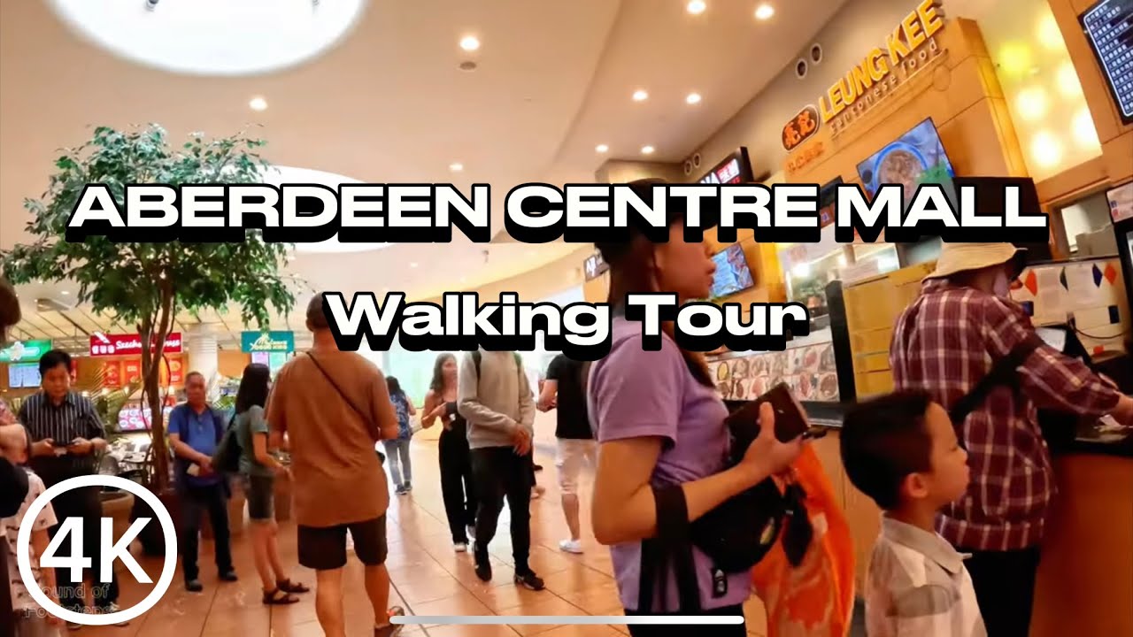 4K ABERDEEN CENTRE /Canada Shopping Mall/Food Court/Central Atrium